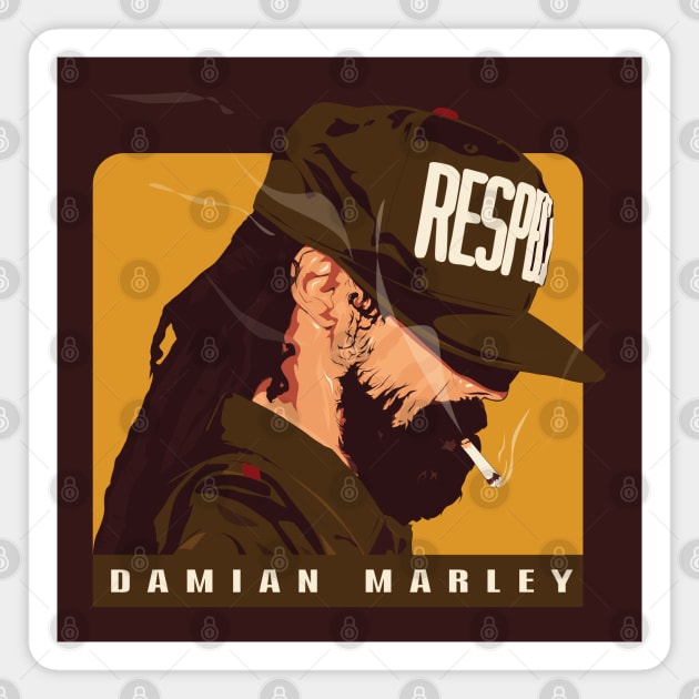 Damian Marley Magnet by JhomArtStore